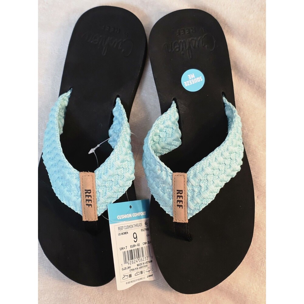 REEF Women's Cushion Threads TX Flip Flops Size 9 - Picture 2 of 5